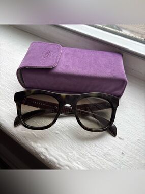 Prada Green Tortoiseshell Sunglasses